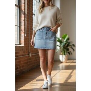 SO Goods For Life Kohls Jean Denim Skirt Size 0/24W